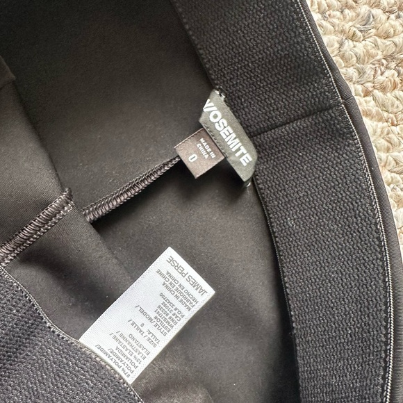 James Perse Y/OSEMITE Zip Hem High Rise Scuba Pant size 0 - Picture 9 of 10